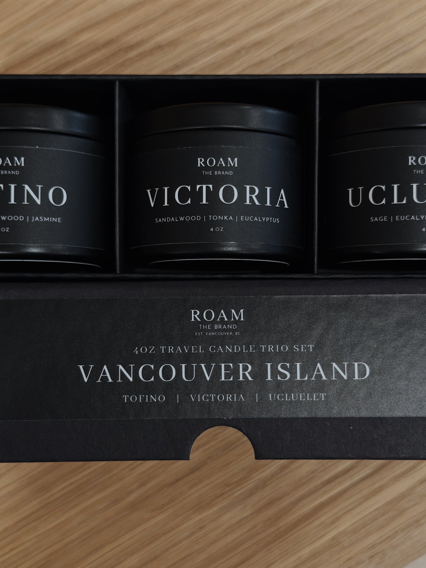 TRAVEL CANDLE TRIO BOX | Vancouver Island