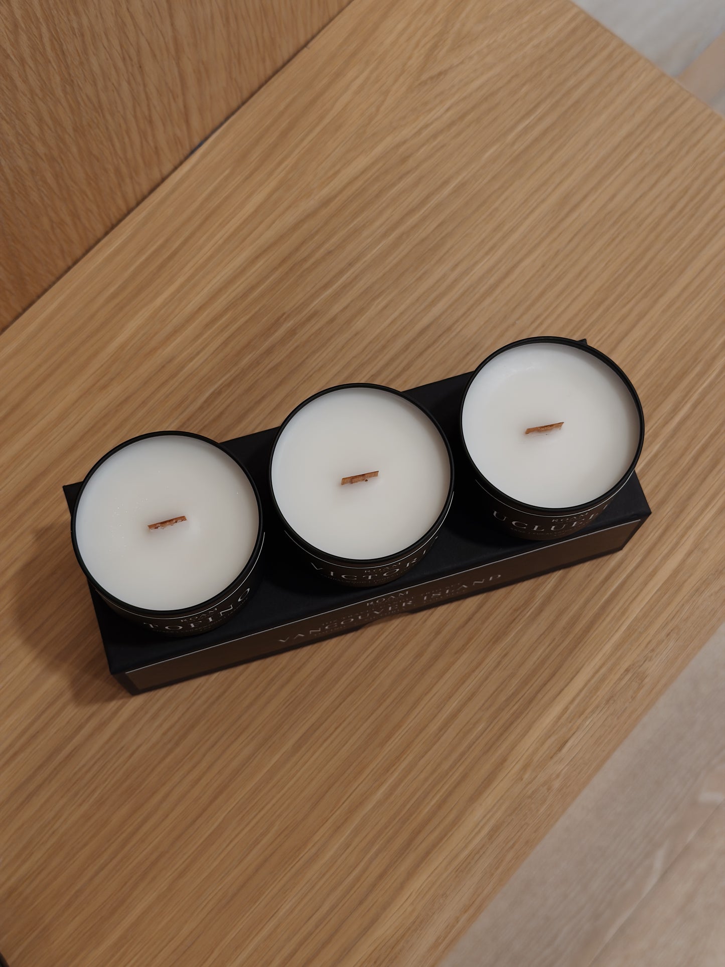 TRAVEL CANDLE TRIO BOX | Vancouver Island